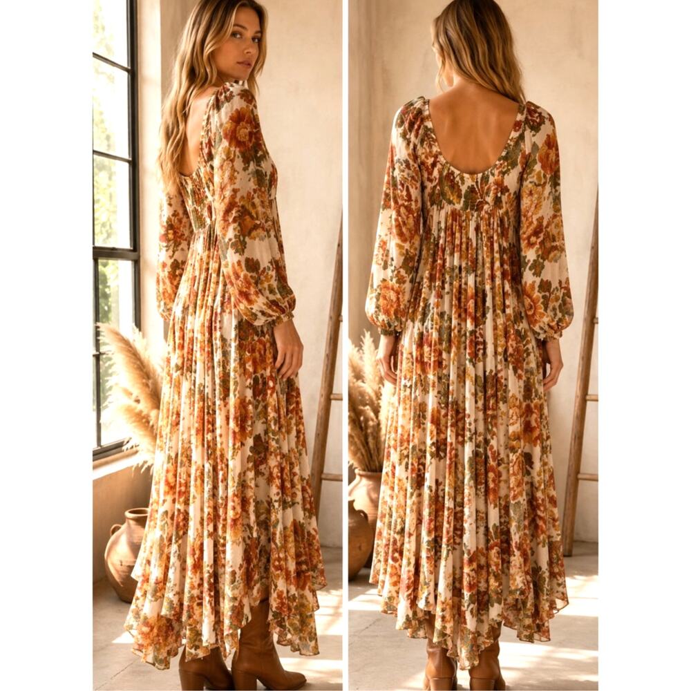 ✨ NWT Free People Floral Embroidered Maxi Dress ✨ - Picture 2 of 16